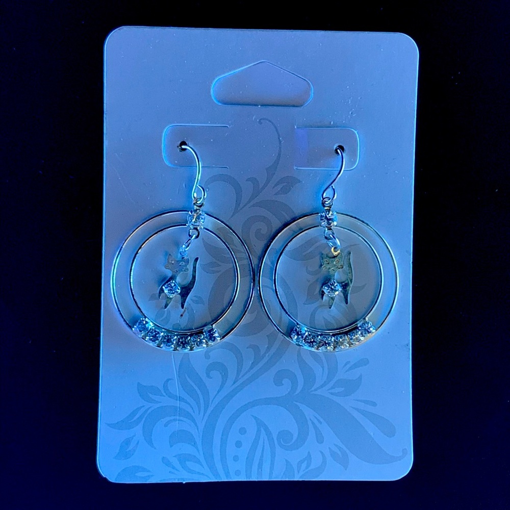 Crystal Embedded earrings